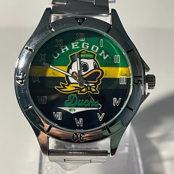 Oregon Ducks NCAA Stainless-Steel Watch NEW - Picture 9 of 9